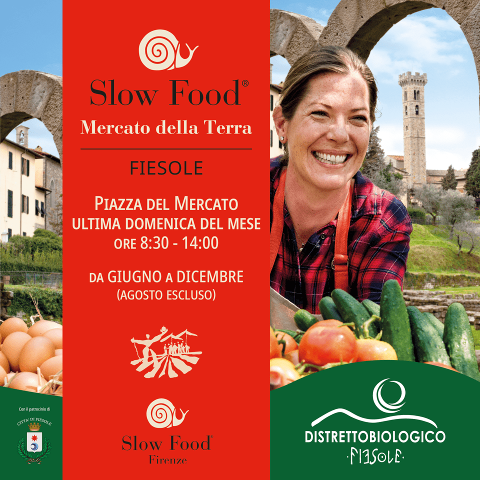 Mercato della terra Slow Food a Fiesole